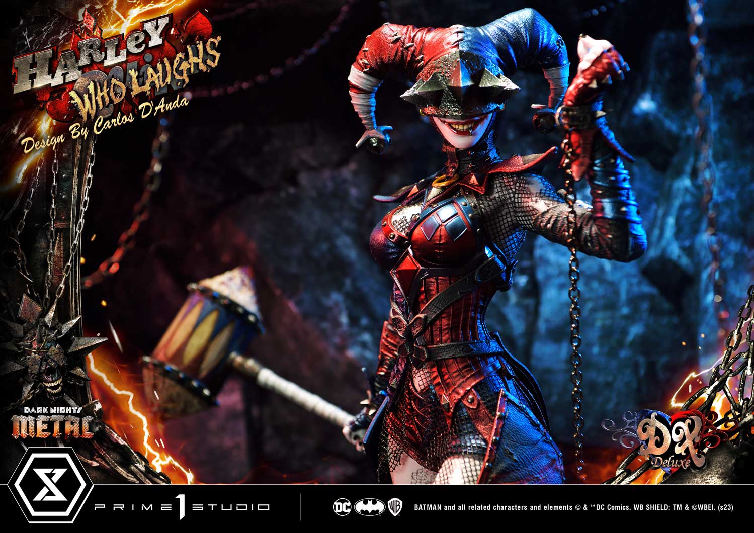 PRE-ORDER Prime1 Studio - Museum Masterline - Dark Nights: Metal (Comics) - Harley Quinn Who Laughs: Deluxe Bonus Ver. 1/3