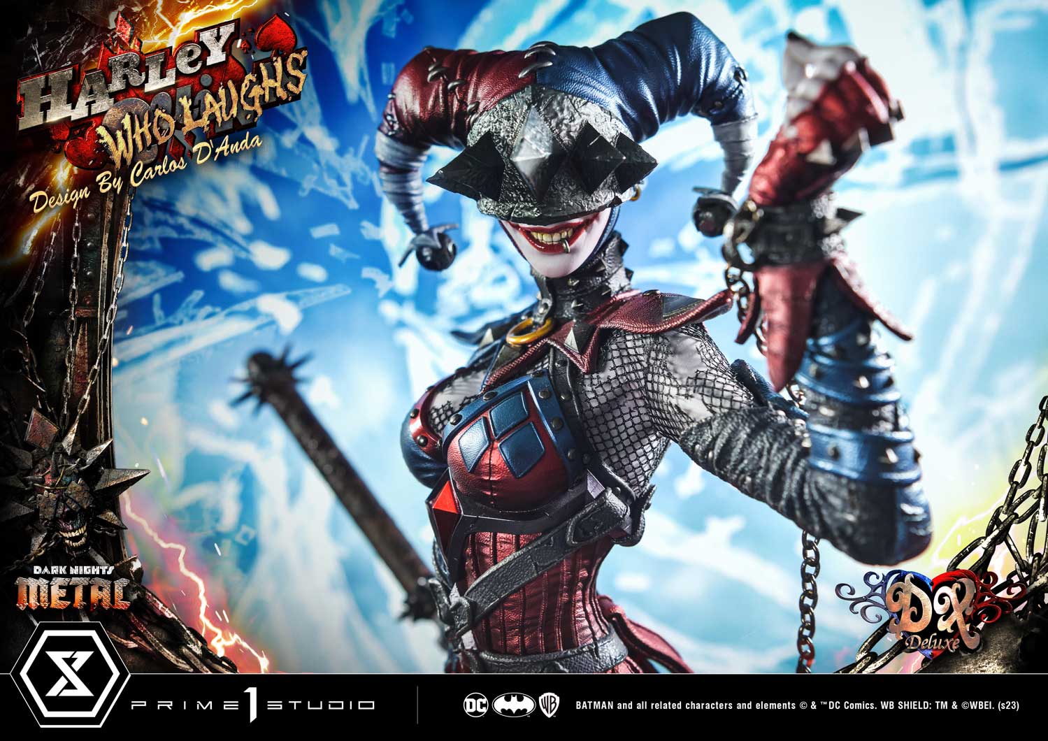 PRE-ORDER Prime1 Studio - Museum Masterline - Dark Nights: Metal (Comics) - Harley Quinn Who Laughs: Deluxe Bonus Ver. 1/3
