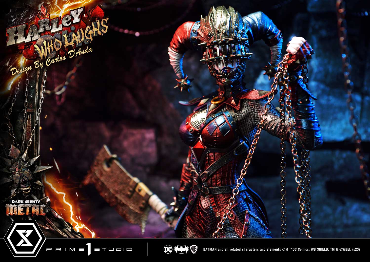 PRE-ORDER Prime1 Studio - Museum Masterline - Dark Nights: Metal (Comics) - Harley Quinn Who Laughs: Deluxe Bonus Ver. 1/3