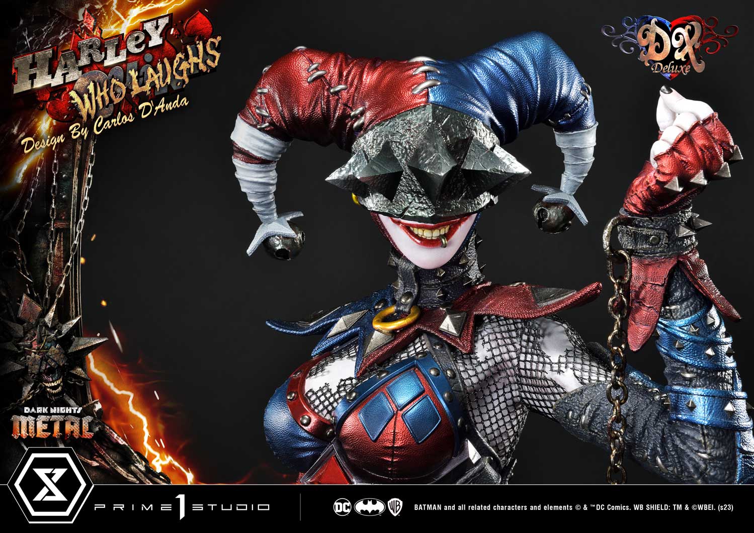 PRE-ORDER Prime1 Studio - Museum Masterline - Dark Nights: Metal (Comics) - Harley Quinn Who Laughs: Deluxe Bonus Ver. 1/3