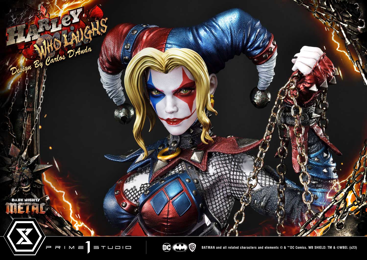 PRE-ORDER Prime1 Studio - Museum Masterline - Dark Nights: Metal (Comics) - Harley Quinn Who Laughs: Deluxe Bonus Ver. 1/3