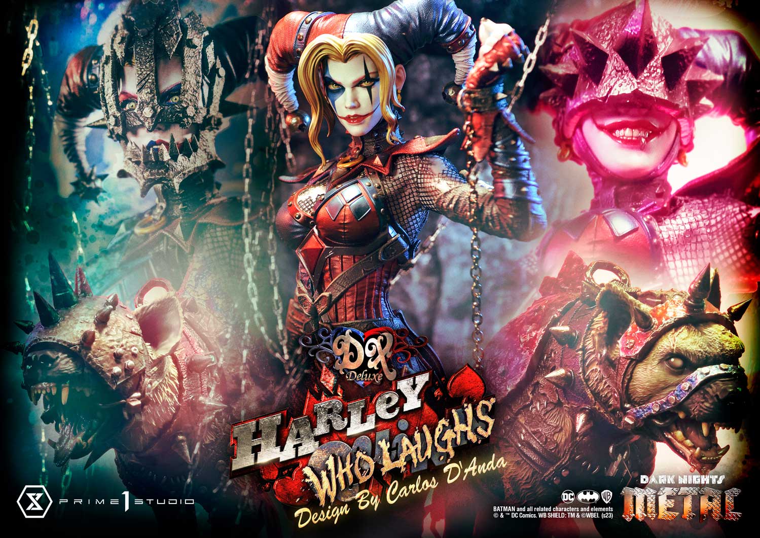 PRE-ORDER Prime1 Studio - Museum Masterline - Dark Nights: Metal (Comics) - Harley Quinn Who Laughs: Deluxe Bonus Ver. 1/3