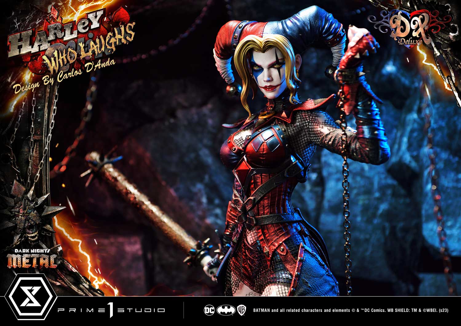 PRE-ORDER Prime1 Studio - Museum Masterline - Dark Nights: Metal (Comics) - Harley Quinn Who Laughs: Deluxe Bonus Ver. 1/3