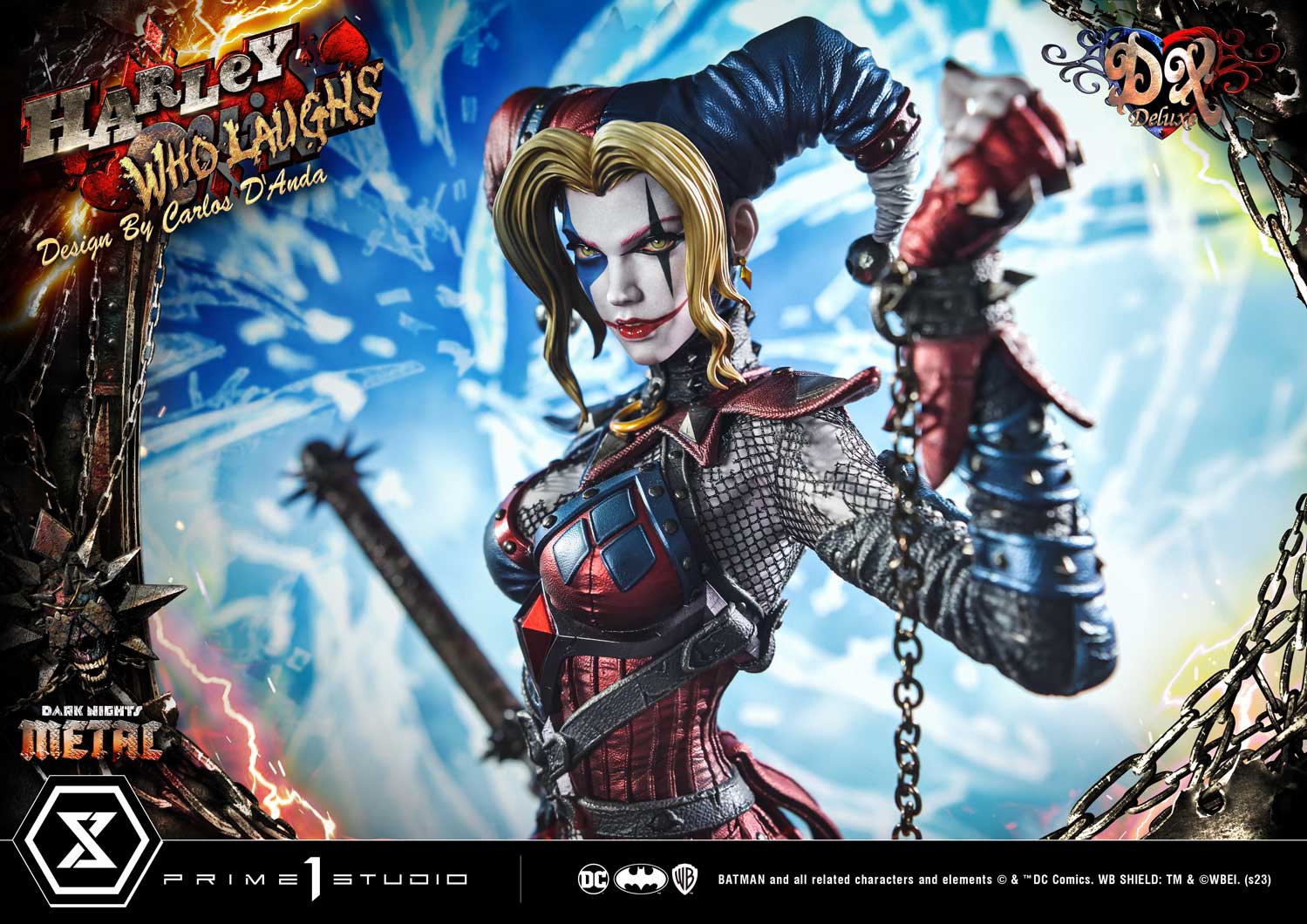 PRE-ORDER Prime1 Studio - Museum Masterline - Dark Nights: Metal (Comics) - Harley Quinn Who Laughs: Deluxe Bonus Ver. 1/3