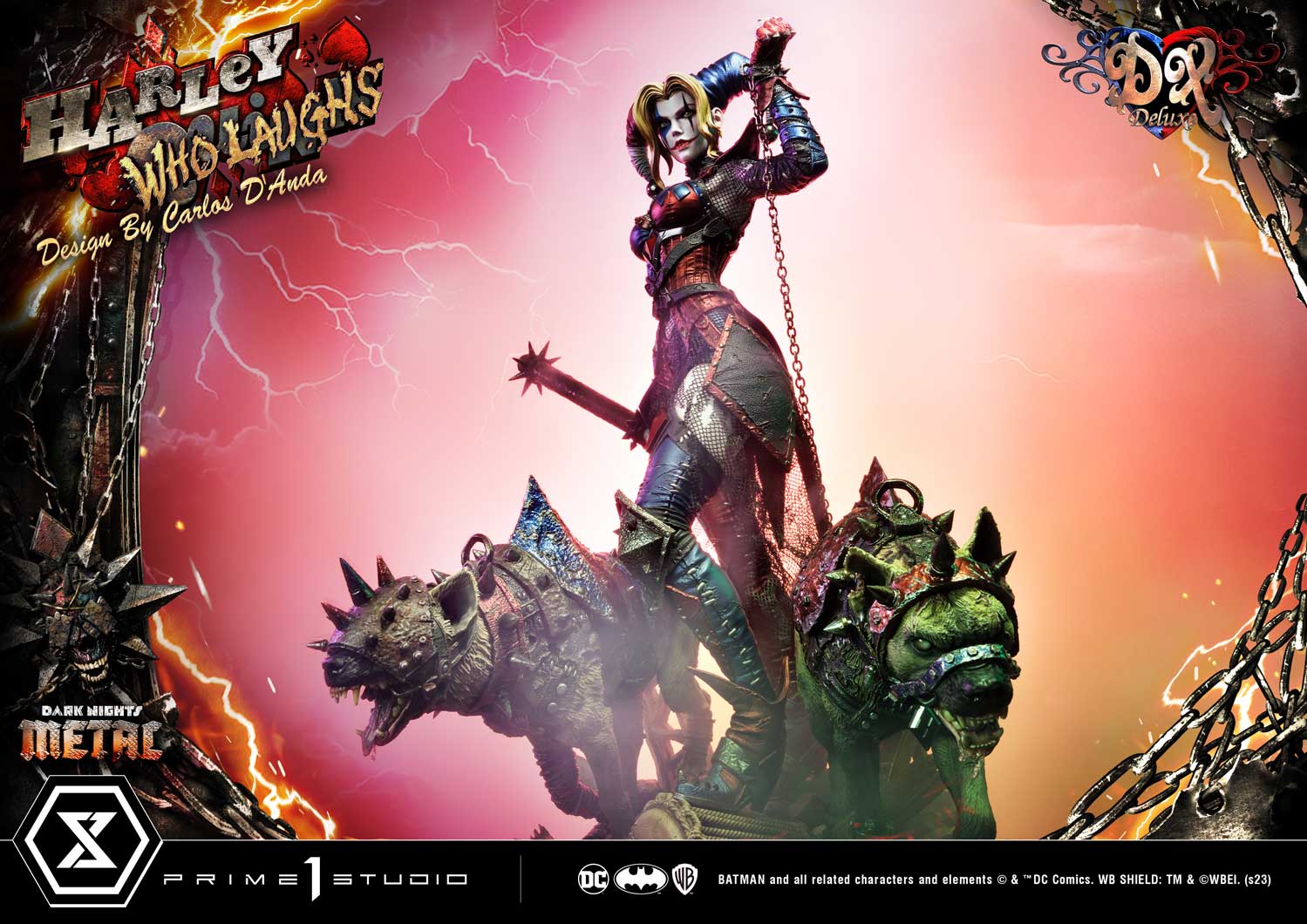 PRE-ORDER Prime1 Studio - Museum Masterline - Dark Nights: Metal (Comics) - Harley Quinn Who Laughs: Deluxe Bonus Ver. 1/3