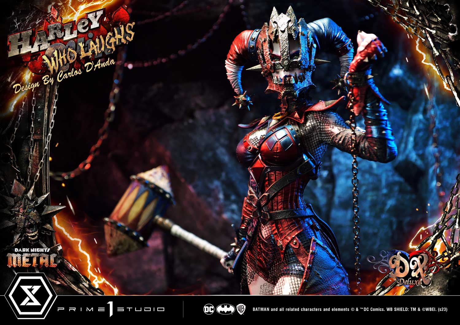 PRE-ORDER Prime1 Studio - Museum Masterline - Dark Nights: Metal (Comics) - Harley Quinn Who Laughs: Deluxe Bonus Ver. 1/3