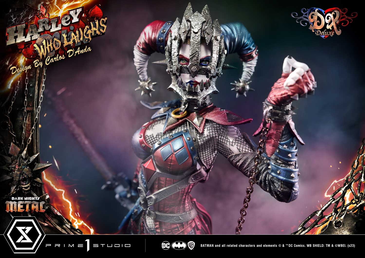 PRE-ORDER Prime1 Studio - Museum Masterline - Dark Nights: Metal (Comics) - Harley Quinn Who Laughs: Deluxe Bonus Ver. 1/3