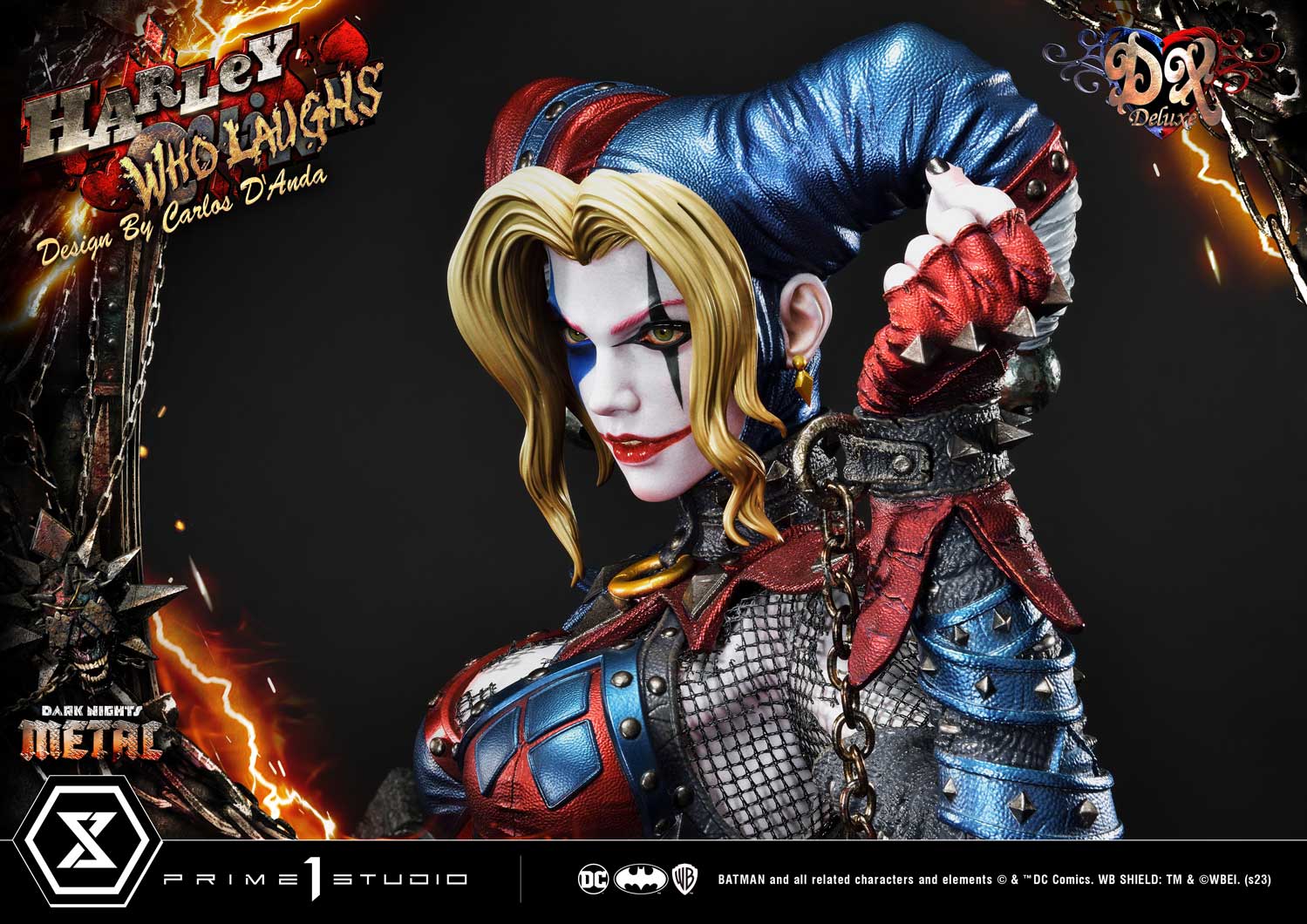 PRE-ORDER Prime1 Studio - Museum Masterline - Dark Nights: Metal (Comics) - Harley Quinn Who Laughs: Deluxe Bonus Ver. 1/3