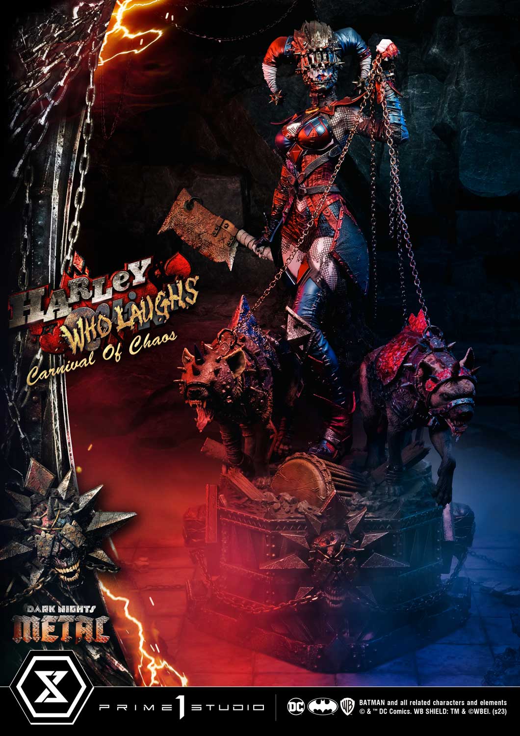 PRE-ORDER Prime1 Studio - Museum Masterline - Dark Nights: Metal (Comics) - Harley Quinn Who Laughs: Deluxe Bonus Ver. 1/3