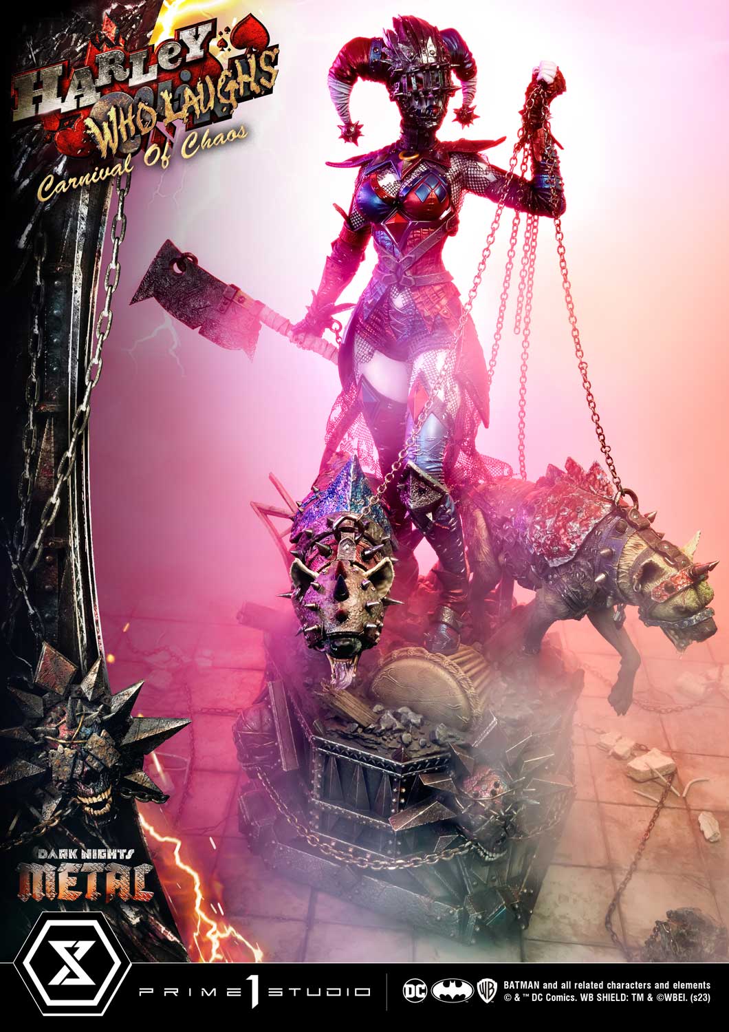 PRE-ORDER Prime1 Studio - Museum Masterline - Dark Nights: Metal (Comics) - Harley Quinn Who Laughs: Deluxe Bonus Ver. 1/3