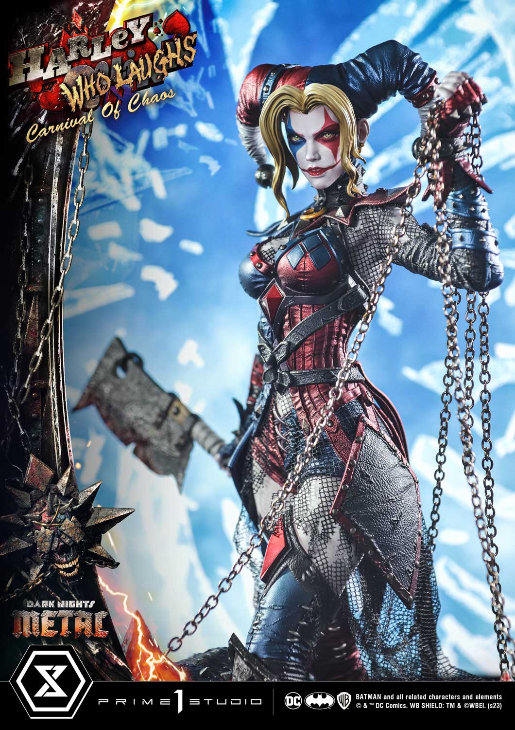 PRE-ORDER Prime1 Studio - Museum Masterline - Dark Nights: Metal (Comics) - Harley Quinn Who Laughs: Deluxe Bonus Ver. 1/3