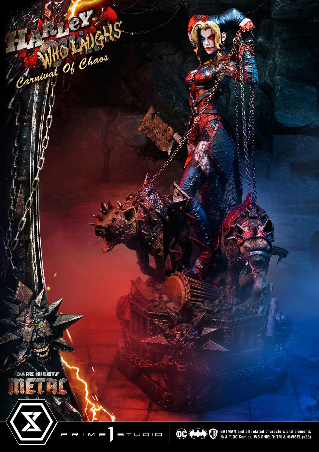 PRE-ORDER Prime1 Studio - Museum Masterline - Dark Nights: Metal (Comics) - Harley Quinn Who Laughs: Deluxe Bonus Ver. 1/3