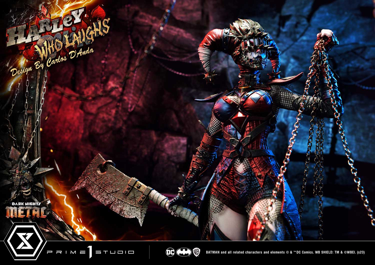 PRE-ORDER Prime1 Studio - Museum Masterline - Dark Nights: Metal (Comics) - Harley Quinn Who Laughs: Deluxe Bonus Ver. 1/3