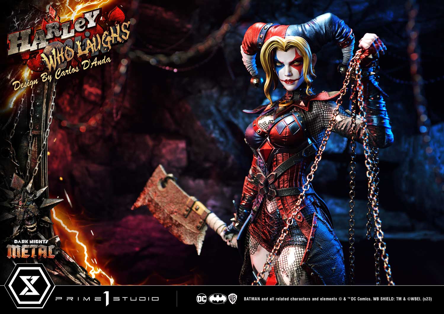 PRE-ORDER Prime1 Studio - Museum Masterline - Dark Nights: Metal (Comics) - Harley Quinn Who Laughs: Deluxe Bonus Ver. 1/3