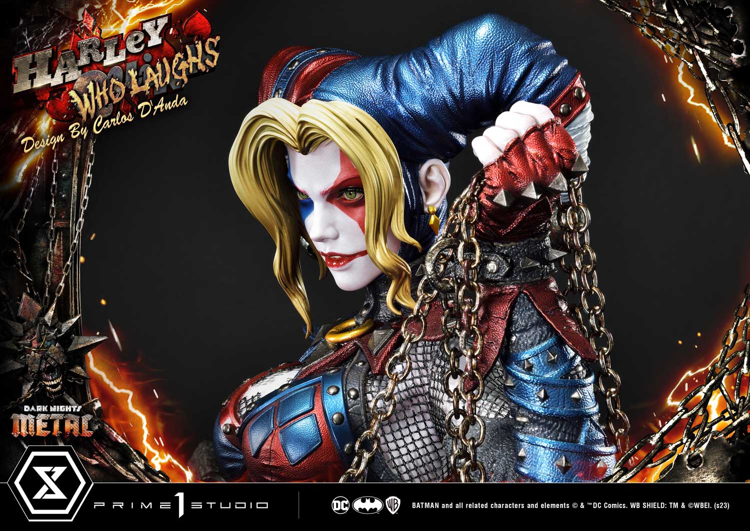 PRE-ORDER Prime1 Studio - Museum Masterline - Dark Nights: Metal (Comics) - Harley Quinn Who Laughs: Deluxe Bonus Ver. 1/3