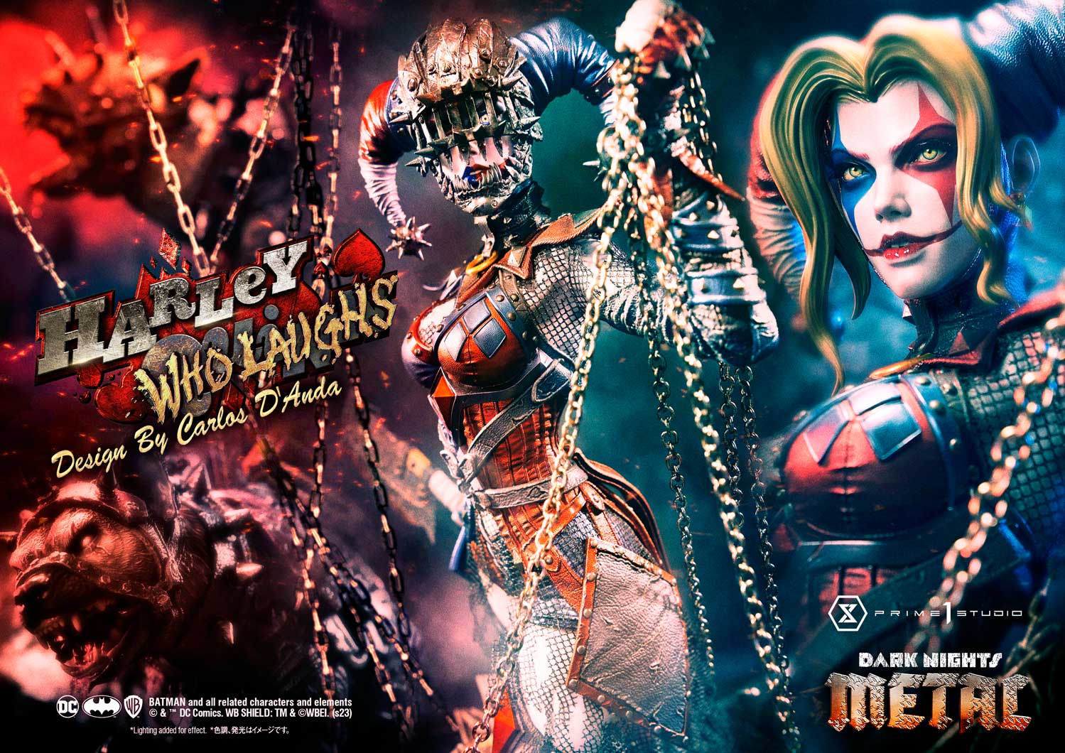 PRE-ORDER Prime1 Studio - Museum Masterline - Dark Nights: Metal (Comics) - Harley Quinn Who Laughs: Deluxe Ver. 1/3