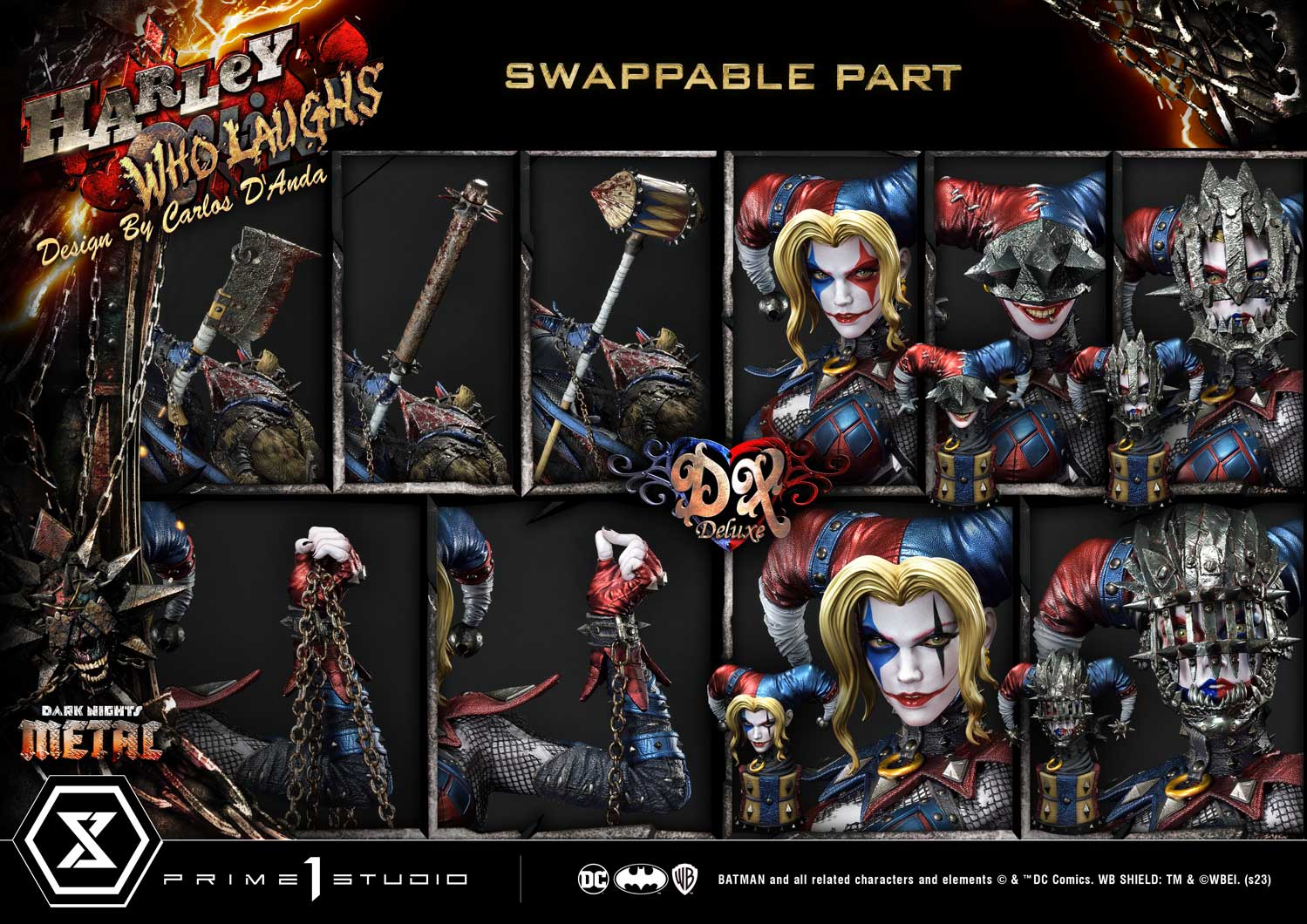 PRE-ORDER Prime1 Studio - Museum Masterline - Dark Nights: Metal (Comics) - Harley Quinn Who Laughs: Deluxe Ver. 1/3