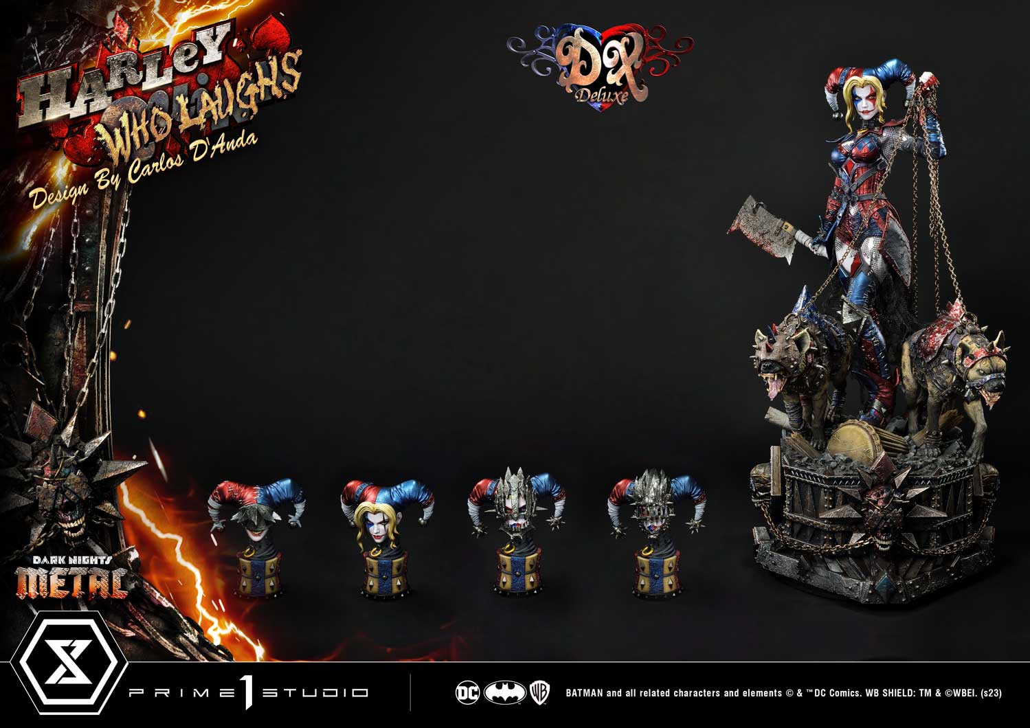 PRE-ORDER Prime1 Studio - Museum Masterline - Dark Nights: Metal (Comics) - Harley Quinn Who Laughs: Deluxe Ver. 1/3