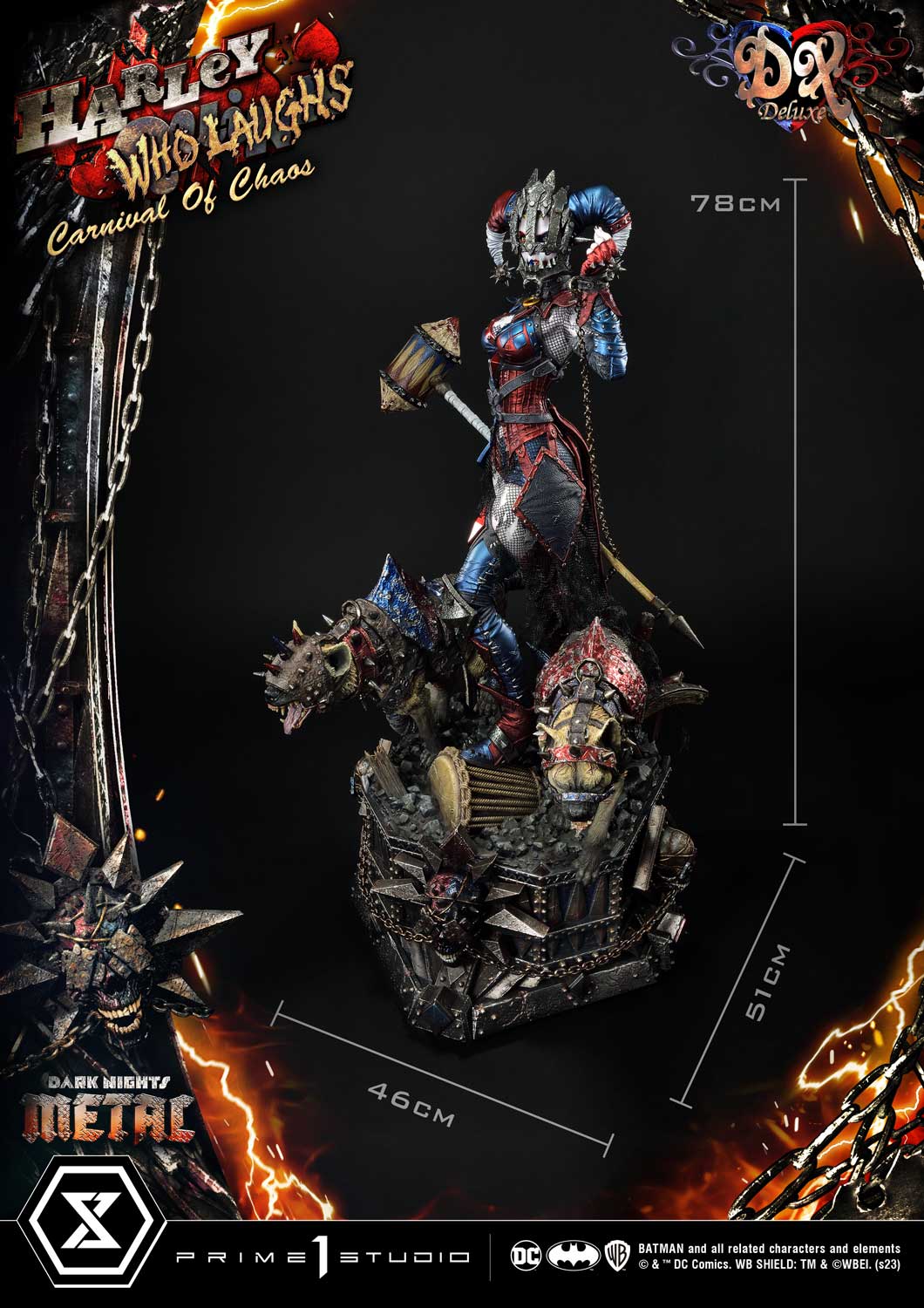 PRE-ORDER Prime1 Studio - Museum Masterline - Dark Nights: Metal (Comics) - Harley Quinn Who Laughs: Deluxe Ver. 1/3