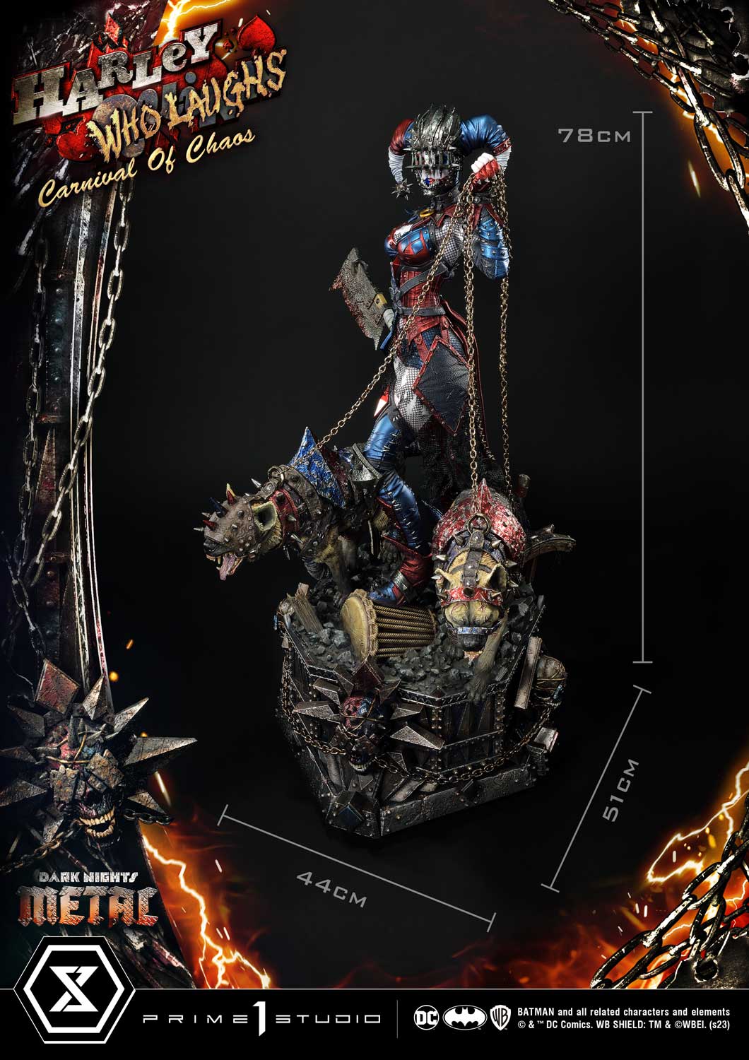 PRE-ORDER Prime1 Studio - Museum Masterline - Dark Nights: Metal (Comics) - Harley Quinn Who Laughs: Deluxe Ver. 1/3