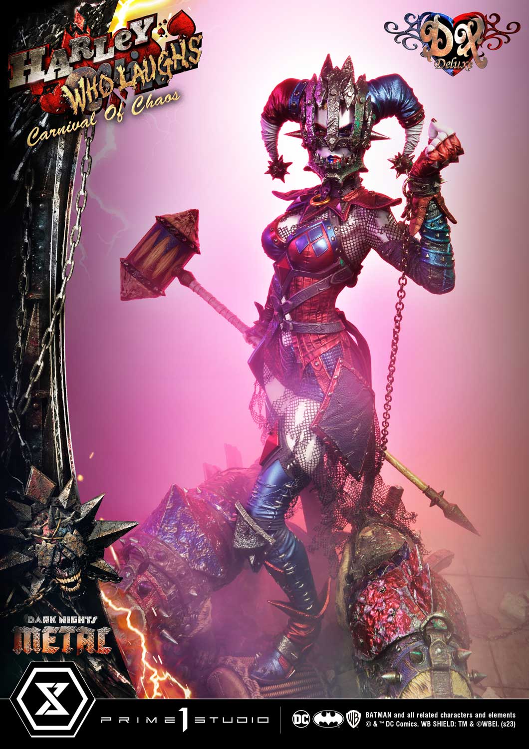 PRE-ORDER Prime1 Studio - Museum Masterline - Dark Nights: Metal (Comics) - Harley Quinn Who Laughs: Deluxe Ver. 1/3