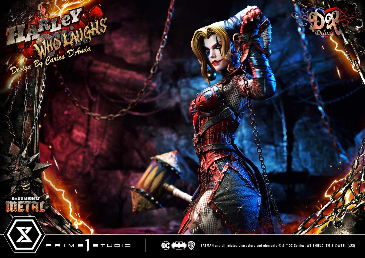 PRE-ORDER Prime1 Studio - Museum Masterline - Dark Nights: Metal (Comics) - Harley Quinn Who Laughs: Deluxe Ver. 1/3
