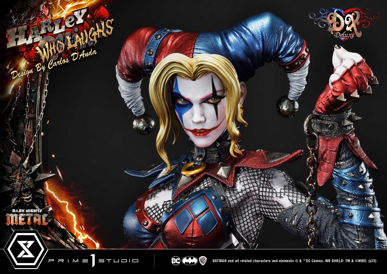 PRE-ORDER Prime1 Studio - Museum Masterline - Dark Nights: Metal (Comics) - Harley Quinn Who Laughs: Deluxe Ver. 1/3