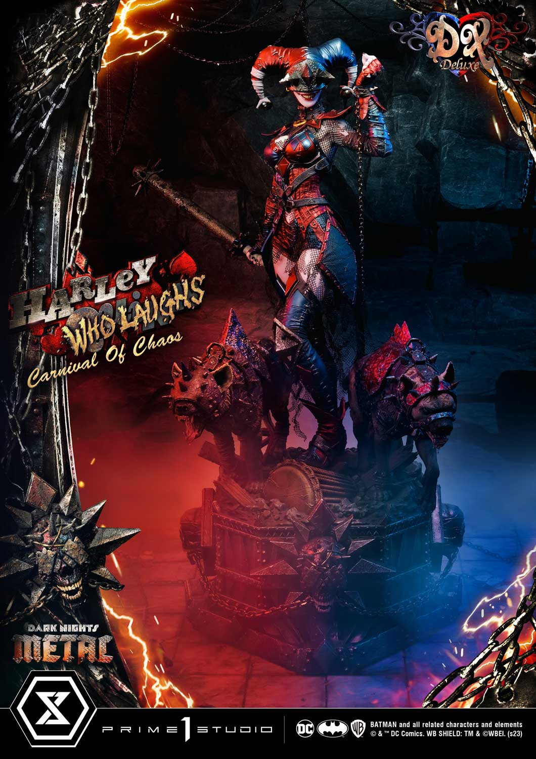 PRE-ORDER Prime1 Studio - Museum Masterline - Dark Nights: Metal (Comics) - Harley Quinn Who Laughs: Deluxe Ver. 1/3