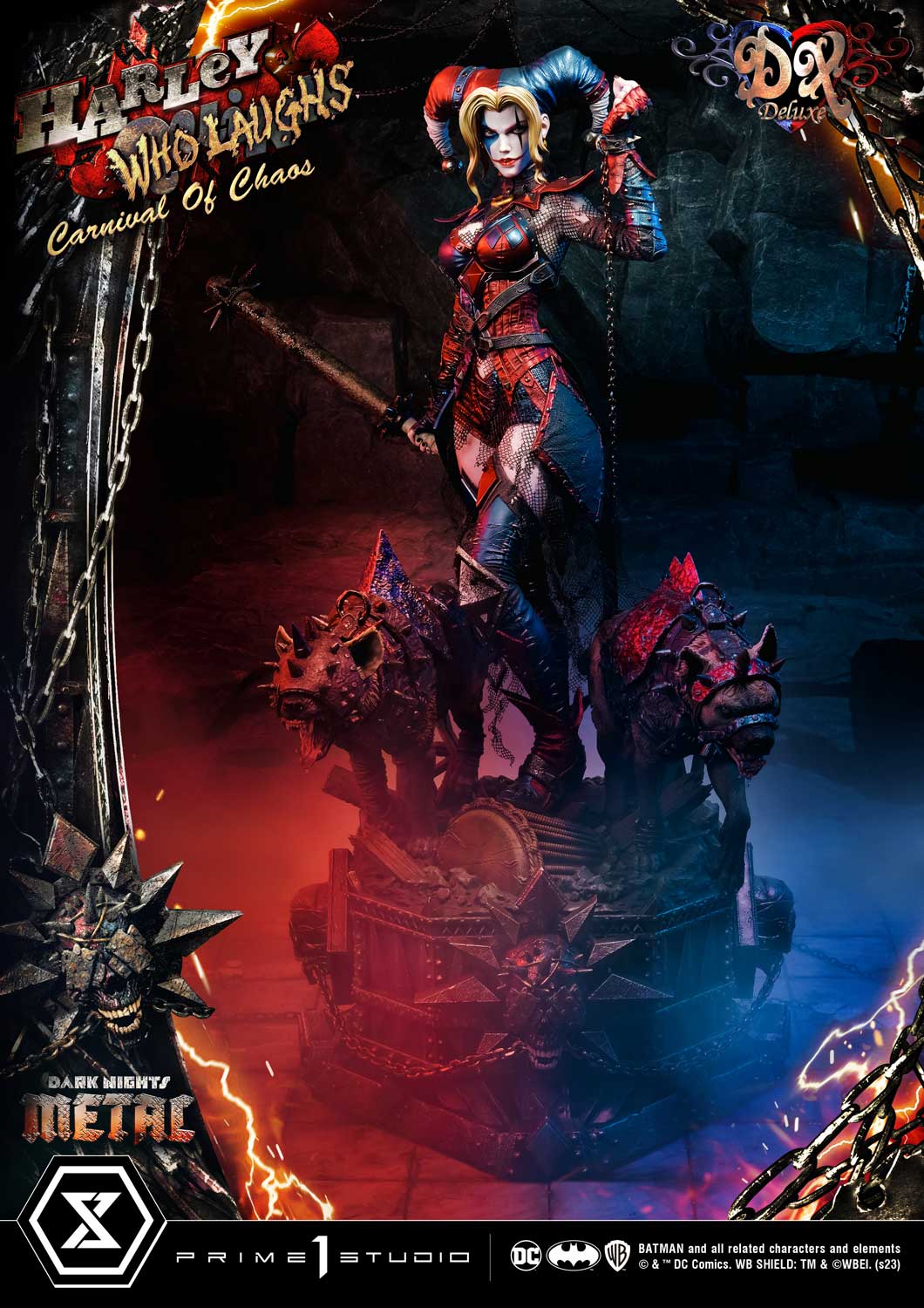 PRE-ORDER Prime1 Studio - Museum Masterline - Dark Nights: Metal (Comics) - Harley Quinn Who Laughs: Deluxe Ver. 1/3