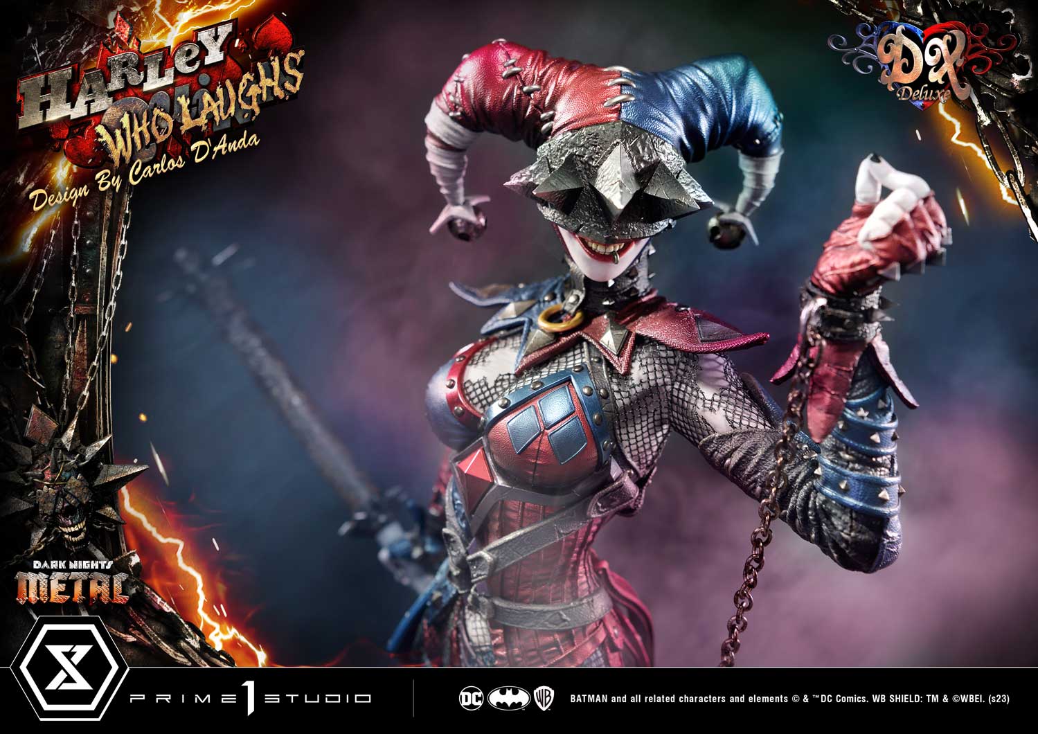 PRE-ORDER Prime1 Studio - Museum Masterline - Dark Nights: Metal (Comics) - Harley Quinn Who Laughs: Deluxe Ver. 1/3