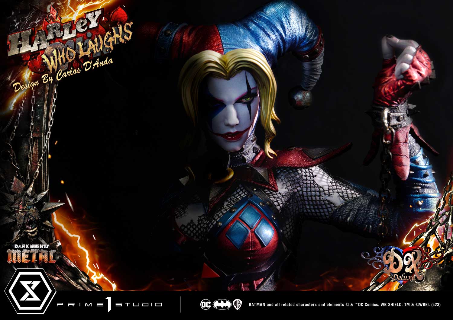 PRE-ORDER Prime1 Studio - Museum Masterline - Dark Nights: Metal (Comics) - Harley Quinn Who Laughs: Deluxe Ver. 1/3