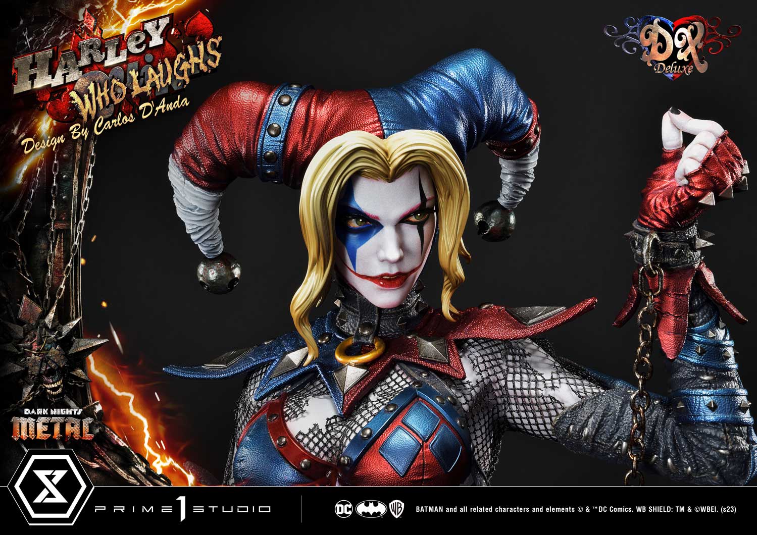 PRE-ORDER Prime1 Studio - Museum Masterline - Dark Nights: Metal (Comics) - Harley Quinn Who Laughs: Deluxe Ver. 1/3