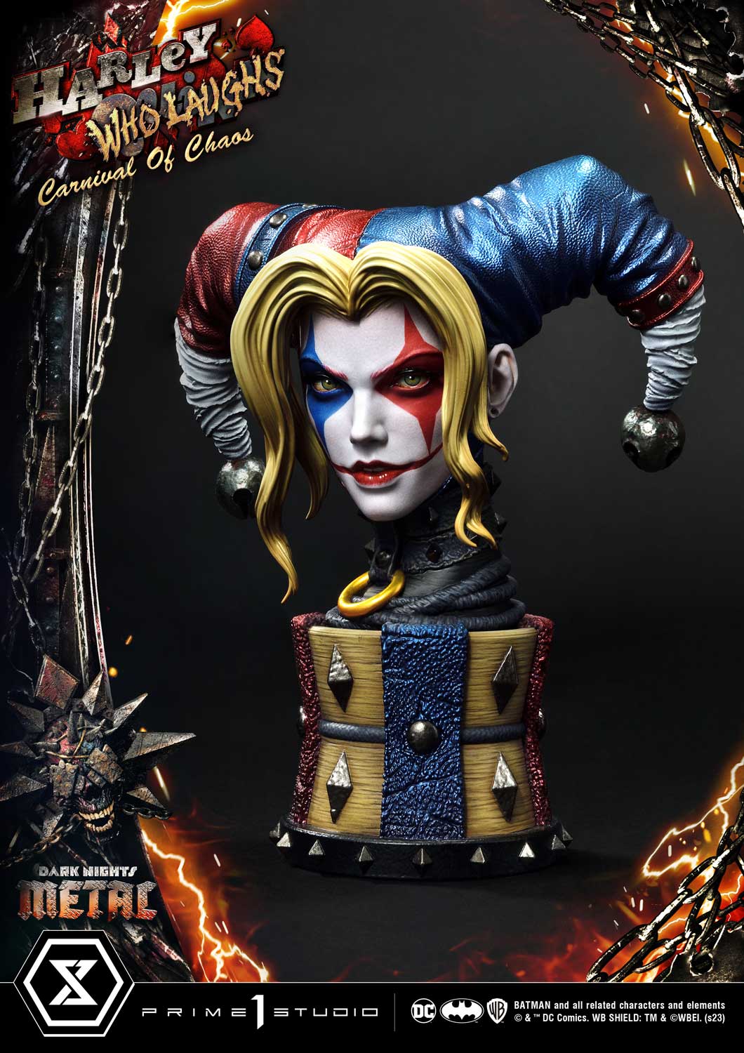 PRE-ORDER Prime1 Studio - Museum Masterline - Dark Nights: Metal (Comics) - Harley Quinn Who Laughs: Deluxe Ver. 1/3
