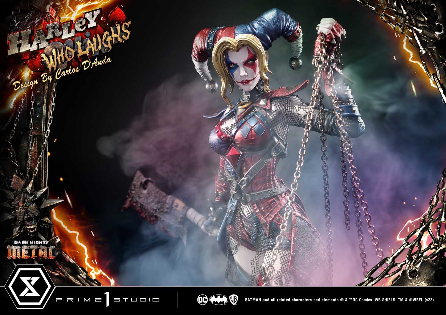 PRE-ORDER Prime1 Studio - Museum Masterline - Dark Nights: Metal (Comics) - Harley Quinn Who Laughs: Deluxe Ver. 1/3
