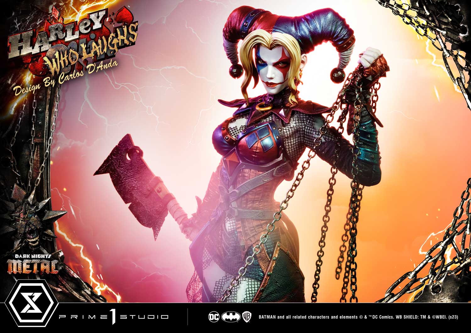 PRE-ORDER Prime1 Studio - Museum Masterline - Dark Nights: Metal (Comics) - Harley Quinn Who Laughs: Deluxe Ver. 1/3