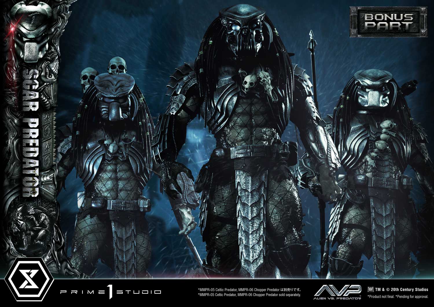 PRE-ORDER Prime1 Studio - Museum Masterline - Alien vs. Predator - Scar Predator: Deluxe Bonus Ver. 1/3