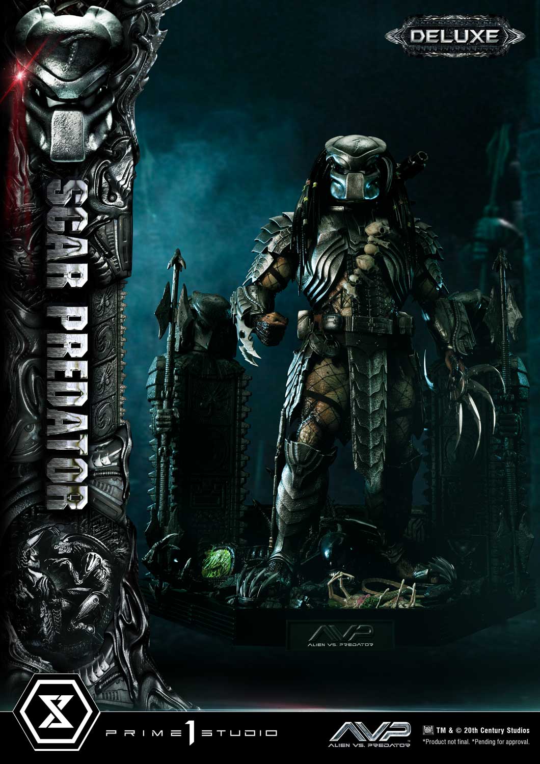 PRE-ORDER Prime1 Studio - Museum Masterline - Alien vs. Predator - Scar Predator: Deluxe Bonus Ver. 1/3