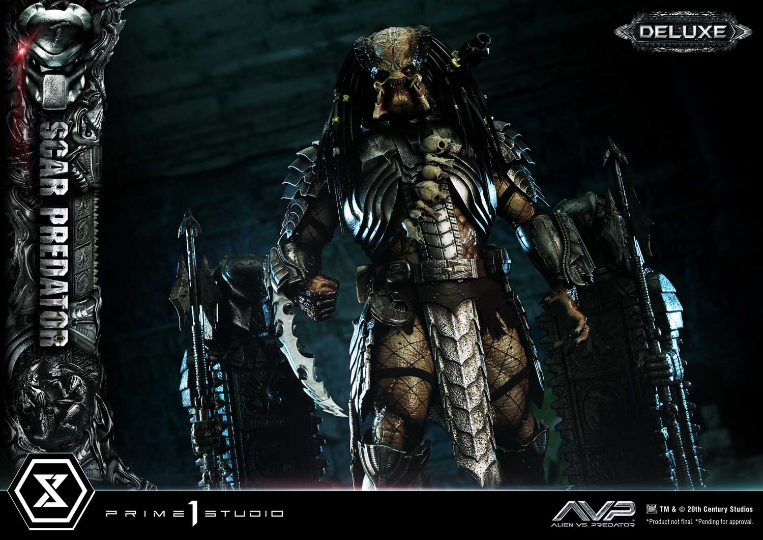 PRE-ORDER Prime1 Studio - Museum Masterline - Alien vs. Predator - Scar Predator: Deluxe Bonus Ver. 1/3