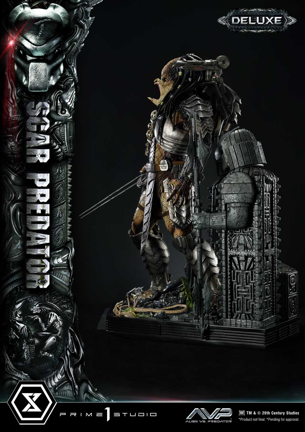 PRE-ORDER Prime1 Studio - Museum Masterline - Alien vs. Predator - Scar Predator: Deluxe Bonus Ver. 1/3