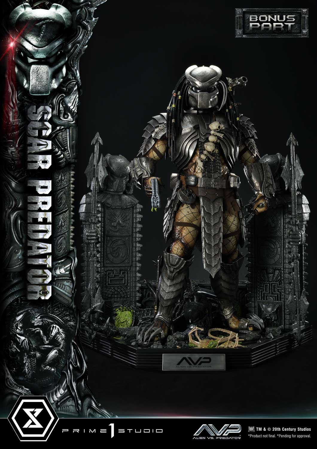 PRE-ORDER Prime1 Studio - Museum Masterline - Alien vs. Predator - Scar Predator: Deluxe Bonus Ver. 1/3
