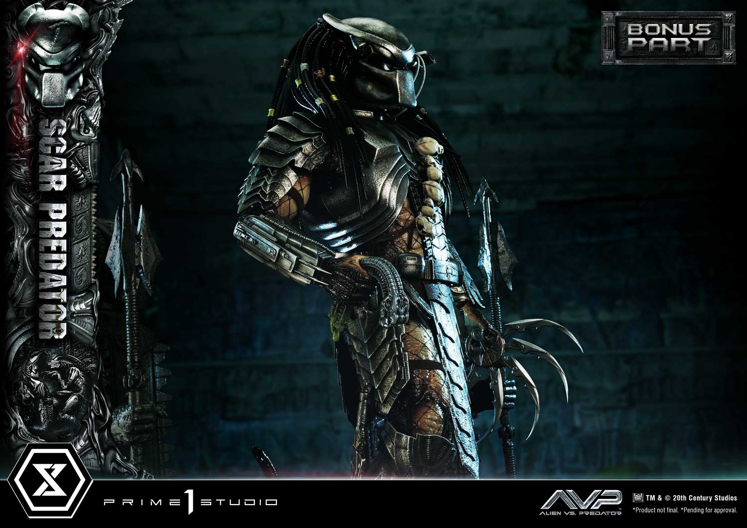 PRE-ORDER Prime1 Studio - Museum Masterline - Alien vs. Predator - Scar Predator: Deluxe Bonus Ver. 1/3