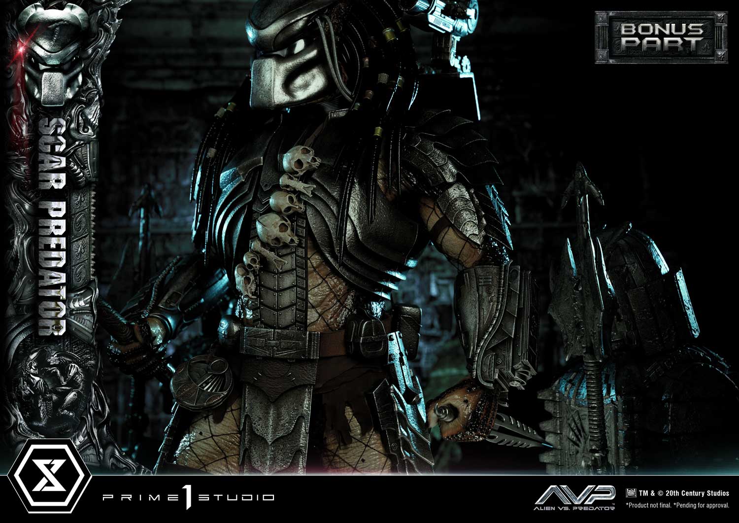 PRE-ORDER Prime1 Studio - Museum Masterline - Alien vs. Predator - Scar Predator: Deluxe Bonus Ver. 1/3