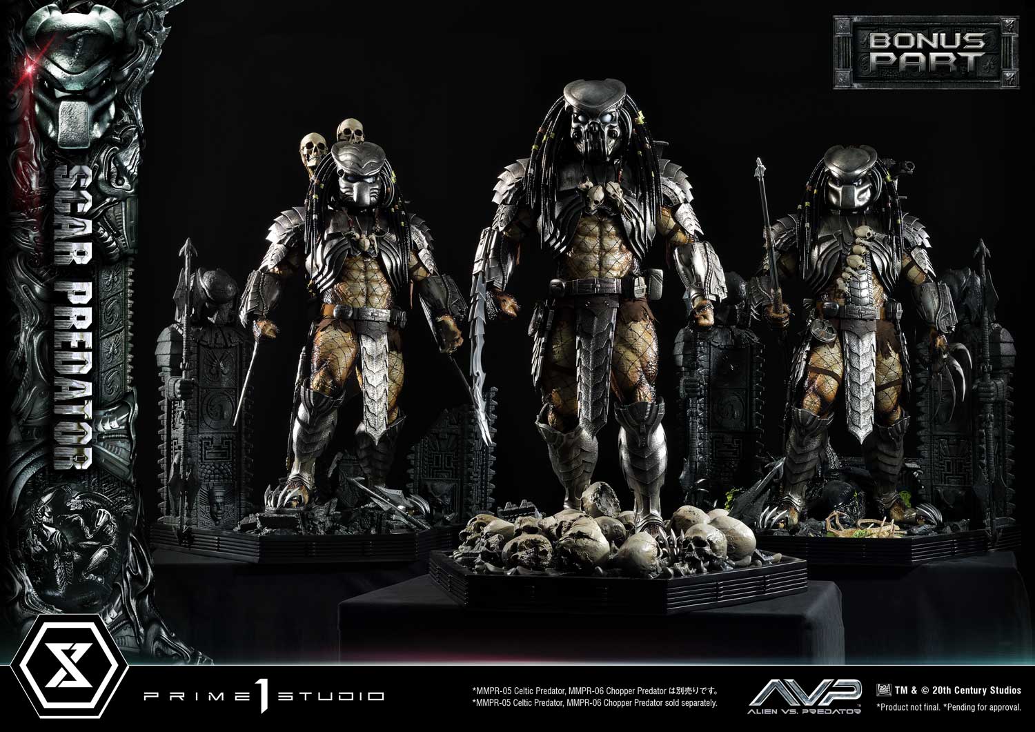 PRE-ORDER Prime1 Studio - Museum Masterline - Alien vs. Predator - Scar Predator: Deluxe Bonus Ver. 1/3