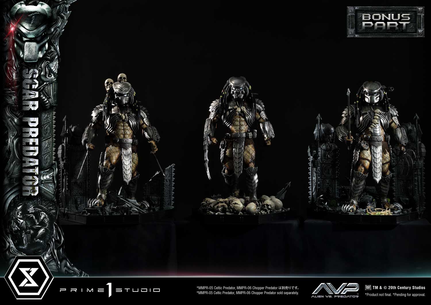 PRE-ORDER Prime1 Studio - Museum Masterline - Alien vs. Predator - Scar Predator: Deluxe Bonus Ver. 1/3