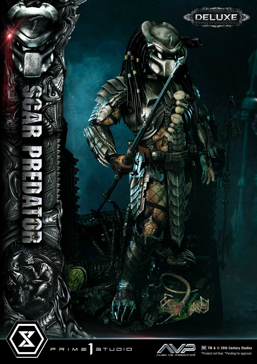 PRE-ORDER Prime1 Studio - Museum Masterline - Alien vs. Predator - Scar Predator: Deluxe Bonus Ver. 1/3