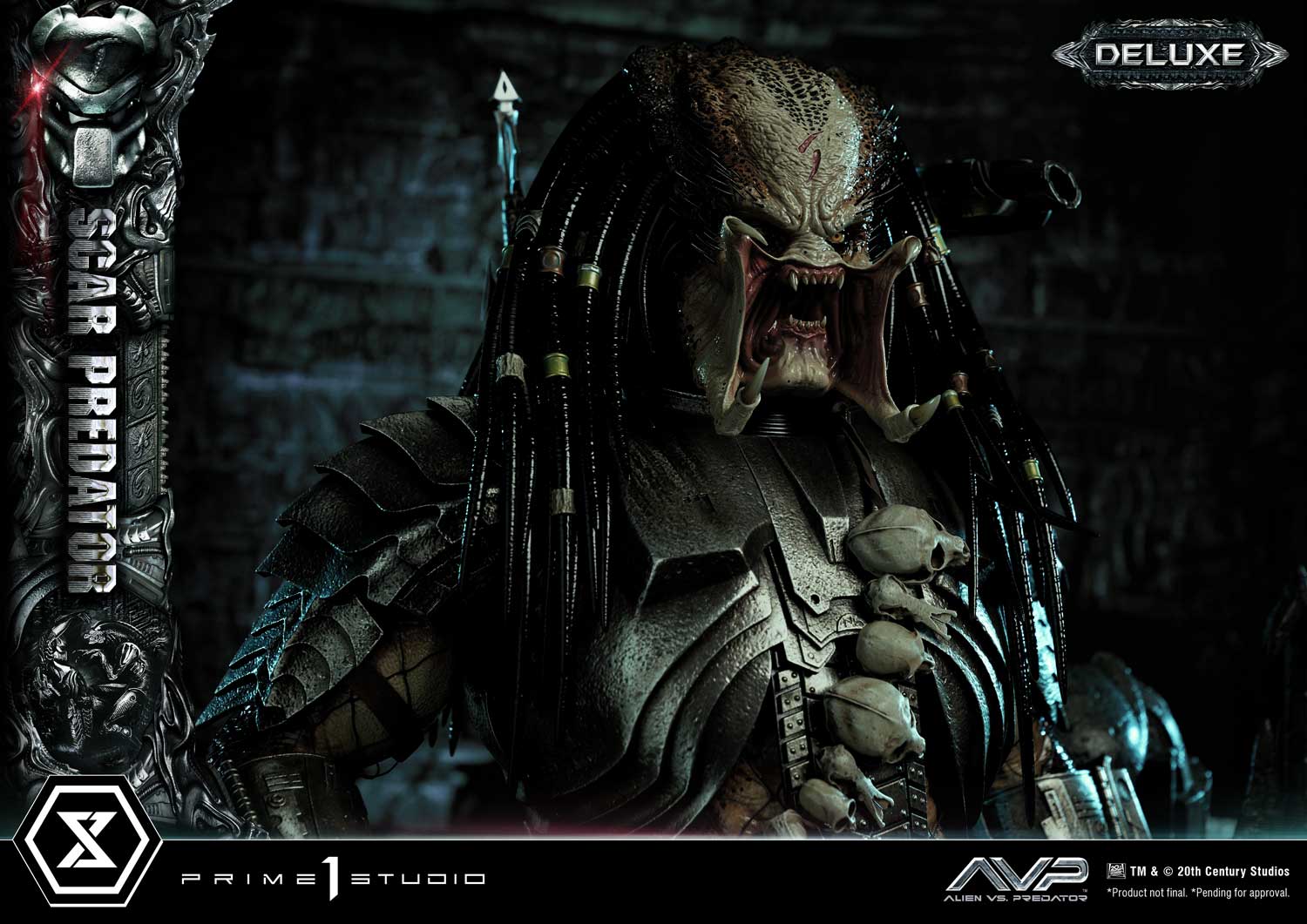 PRE-ORDER Prime1 Studio - Museum Masterline - Alien vs. Predator - Scar Predator: Deluxe Bonus Ver. 1/3