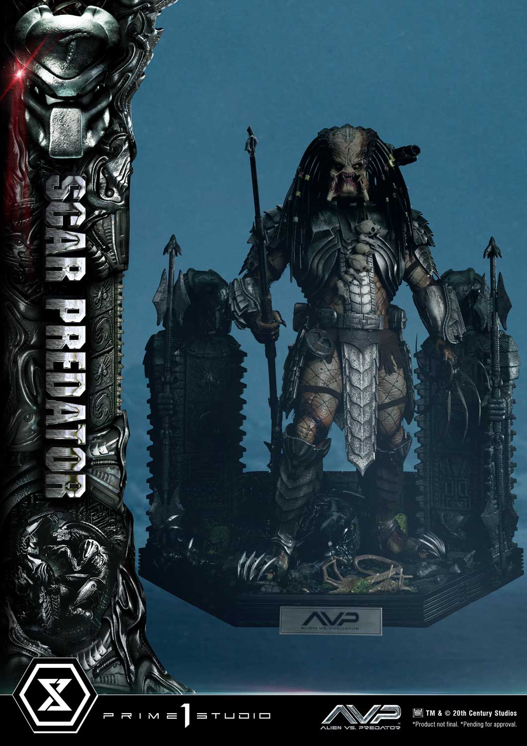 PRE-ORDER Prime1 Studio - Museum Masterline - Alien vs. Predator - Scar Predator: Deluxe Bonus Ver. 1/3