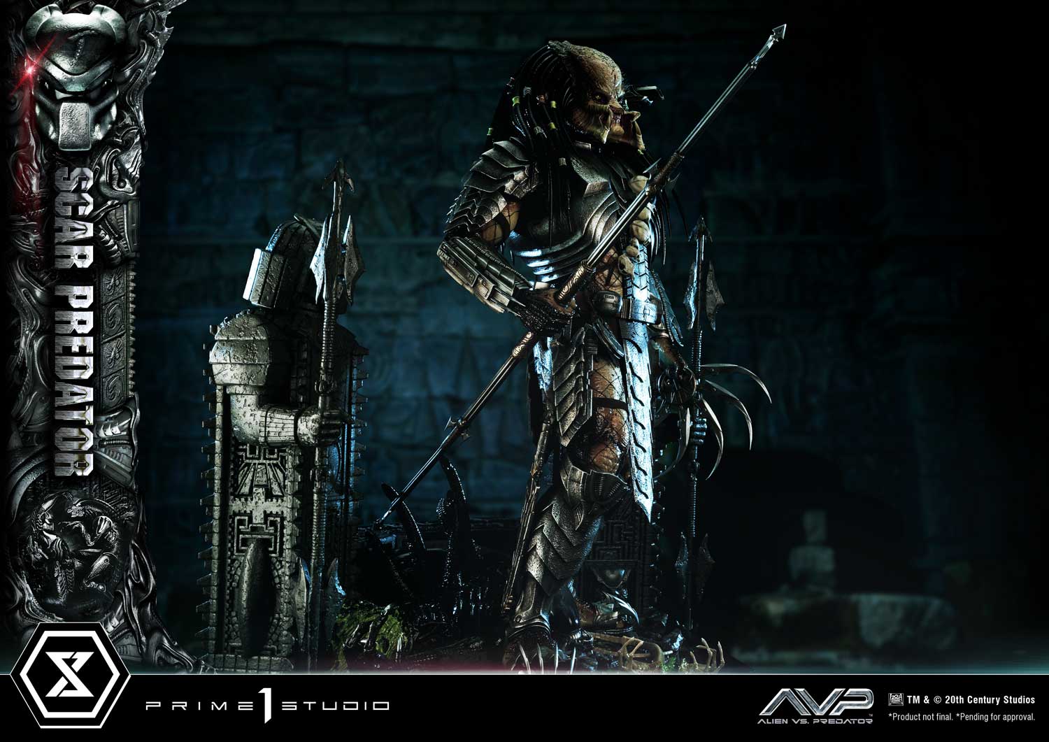 PRE-ORDER Prime1 Studio - Museum Masterline - Alien vs. Predator - Scar Predator: Deluxe Bonus Ver. 1/3