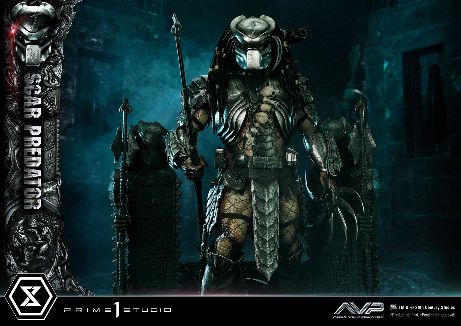 PRE-ORDER Prime1 Studio - Museum Masterline - Alien vs. Predator - Scar Predator: Deluxe Bonus Ver. 1/3