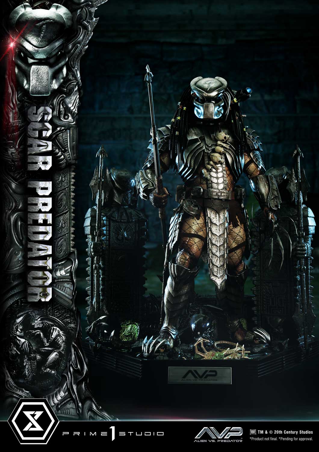 PRE-ORDER Prime1 Studio - Museum Masterline - Alien vs. Predator - Scar Predator: Deluxe Ver. 1/3